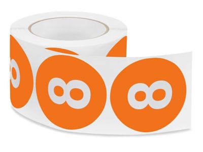 3" Circle Labels - "8" S-8223