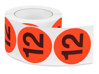 3" Circle Labels - "12" S-8227