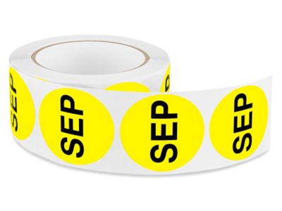 Circle Months of the Year Labels - "SEP", 2" S-8308
