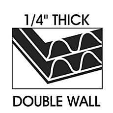 Double Wall, 1/4 in. Thick