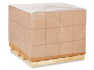 54 x 52 x 60" 4 Mil Clear Heavy Duty Pallet Covers S-8357