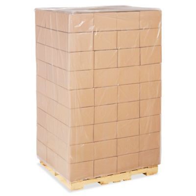 48 x 48 x 102 3 Mil Clear Pallet Covers S-8366 - Uline