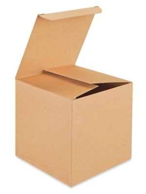 Reverse Tuck Cartons - Kraft, 5 x 5 x 5" S-8395
