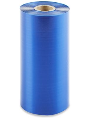 Industrial Thermal Transfer Ribbons - Wax/Resin, Blue, 4.33" x 984' S-8472BLU