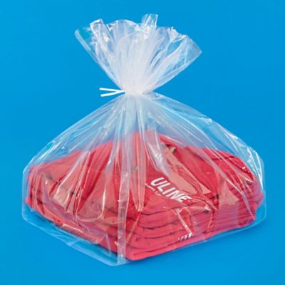 2 Mil Drawstring Bags 16 x 24, Clear - ULINE - Carton of 500 - S-11056