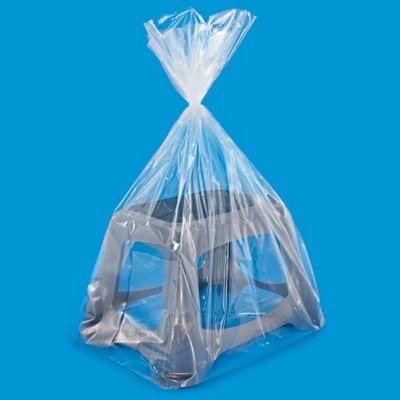 Poly Plastic Bags 20 x 18 x 36, 3 Mil Gusseted, Clear - ULINE - Carton of 100 - S-7508