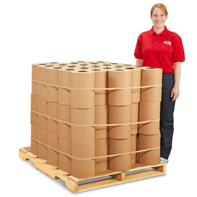 30 lb Kraft Paper Roll Skid Lot - 12" x 1,200' S-8511S