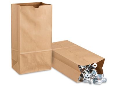 Bolsas de Papel Kraft para Alimentos, Cuarto de galón - 4 1/2 x 2 1/2 x 16   para $30.16 En línea