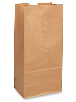 Paper Grocery Bags - 7 3/4 x 4 3/4 x 16", #16, Kraft S-8533