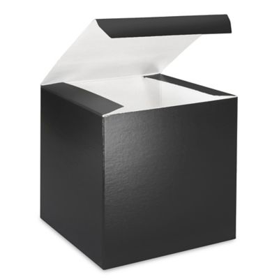 Gift Boxes - 6 x 6 x 6", Black Gloss S-8555