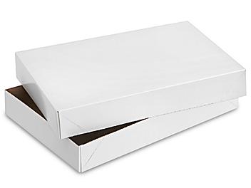 2-Piece Apparel Boxes - 10 x 7 x 1 1/2", White Gloss S-8556