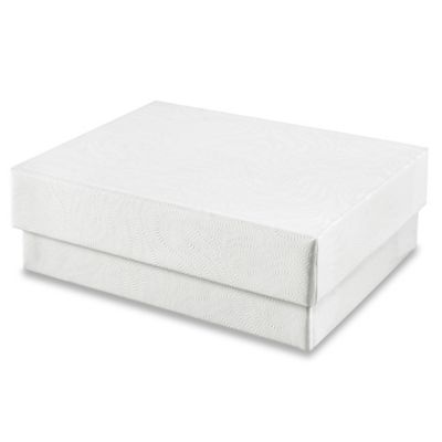 Jewelry Boxes - 3 1/16 x 2 1/8 x 1", White Swirl S-8560