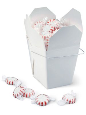 Chinese Take-Out Boxes - 1 Pint, White S-8565W