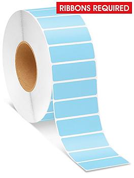 Industrial Thermal Transfer Labels - Blue, 3 x 1", Ribbons Required S-8566BLU