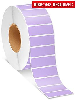 Industrial Thermal Transfer Labels - Purple, 3 x 1", Ribbons Required S-8566PUR