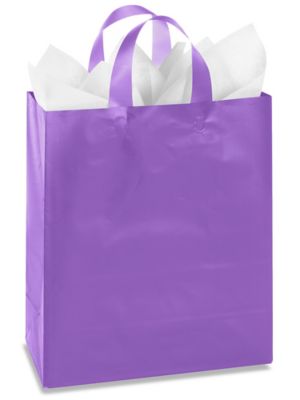 Colored Frosty Shoppers - 10 x 5 x 13", Debbie, Purple S-8578PUR