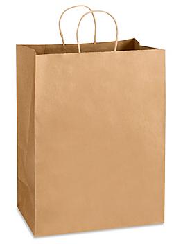 Kraft Paper Shopping Bags - 13 x 7 x 17", Mart S-8589
