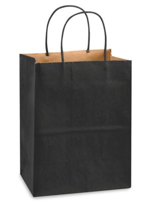 Kraft Tinted Color Shopping Bags - 8 x 4 1/2 x 10 1/4", Cub