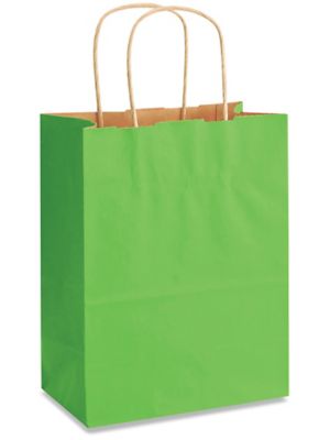 Bolsas de Papel Kraft para Compras - 8 x 4 1/2 x 10 1/4, Cub S-7098 - Uline