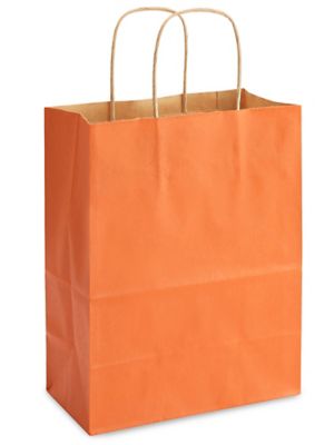 Bolsas de Papel Kraft para Compras - 8 x 4 1/2 x 10 1/4, Cub S-7098 - Uline