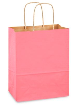 Kraft Paper Shopping Bags - 8 x 4 1/2 x 10 1/4, Cub S-7098 - Uline