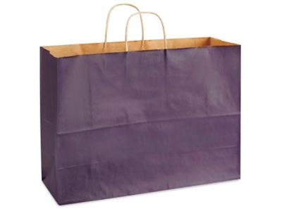 Kraft Paper Shopping Bags - 16 x 6 x 12, Vogue S-7099 - Uline