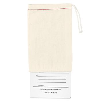 Cloth Mailing Bags with Tag - 4 x 6" S-880