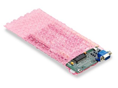 Anti-Static Bubble Bags, Pink Bubble Wrap Bags in Stock - ULINE