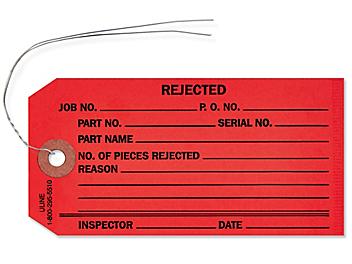 Inspection Tags - "Rejected", Pre-wired S-928PW