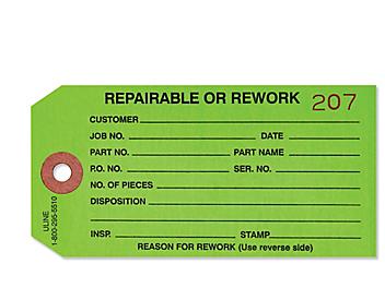 Inspection Tags - "Repairable/Rework"