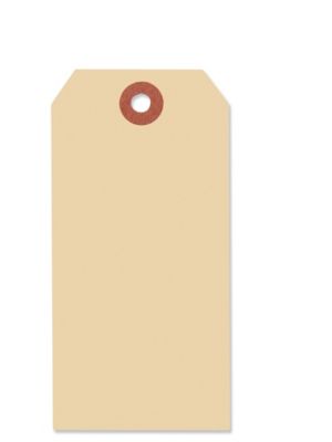  Manila Shipping Tags - #5, 4 3/4 x 2 3/8"