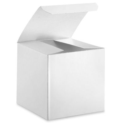 Gift Boxes - 3 x 3 x 3", White Gloss S-9597
