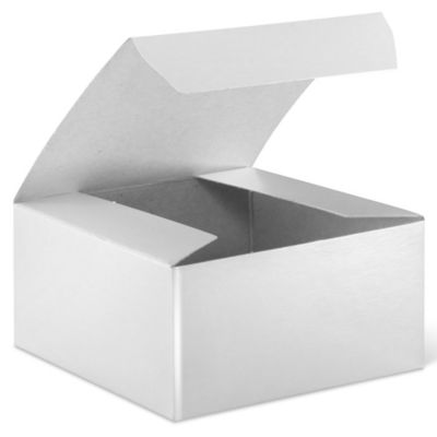 Cajas de cartón para regalo, parte inferior, Deluxe, blancas, 4 x 4 x 3   para $57.29 En línea