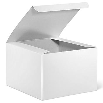 Gift Boxes - 6 x 6 x 4", White Gloss S-9599