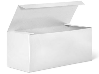 Cajas de 2 Piezas para Ropa - 24 x 14 x 4, Blancas Brillosas, 61 x 36 x 10  cm S-8559 - Uline