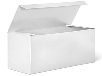 Gift Boxes - 10 x 4 1/2 x 4 1/2", White Gloss S-9600