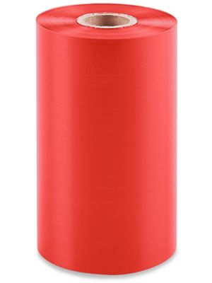 Industrial Thermal Transfer Ribbons - Wax/Resin, Red, 4.02" x 1,181' S-9603R