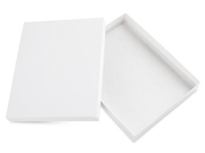 Jewelry Boxes - 7 x 5 1/2 x 1", White Swirl