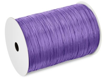 Dark Purple Raffia, Plum Raffia Ribbon - Matte - 1/4in. x 100 Yds  (pm4434884)