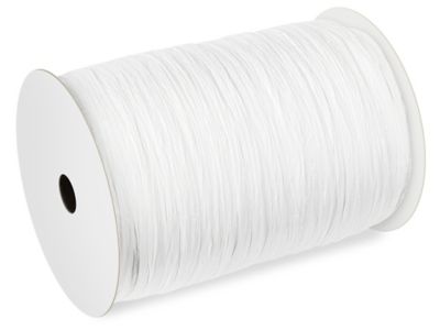 Raffia Ribbon - 1/4" x 100 yds, White S-9610W