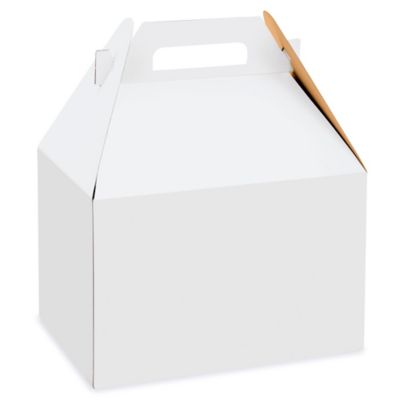 Gable Boxes - 9 x 6 x 6", White S-9616 - Uline