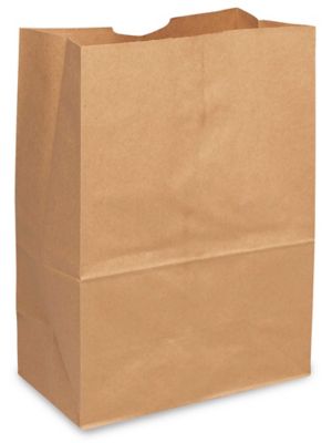 Paper Grocery Bags - 12 x 7 x 17, 57 lb, 1/6 Barrel, Kraft