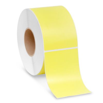 Étiquettes adhésives pour imprimante mobile – 4 x 6 po, jaune S-13029Y -  Uline