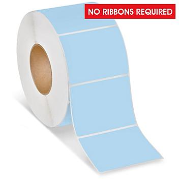 Industrial Direct Thermal Labels - Blue, 4 x 3" S-9628BLU