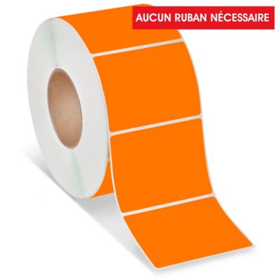 Industrial Direct Thermal Labels - Orange, 4 x 3" S-9628O