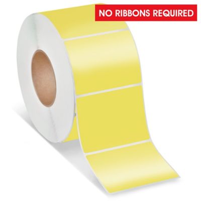 Industrial Direct Thermal Labels - Yellow, 4 x 3