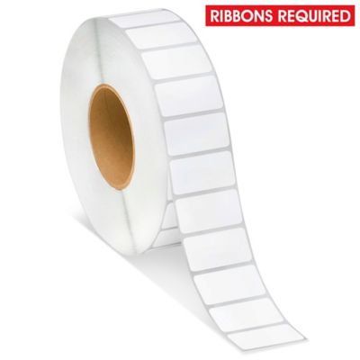 Removable Adhesive Industrial Thermal Transfer Labels 2 x 1", Ribbons