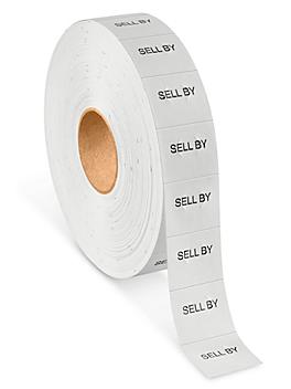 Monarch 1136® Labels - "SELL BY", White S-9654