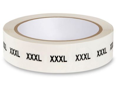 Size Labels - "XXXL", Clear Acetate S-9671C-3X