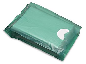 Merchandise Bags - 9 x 3 x 14", Dark Green S-9688G